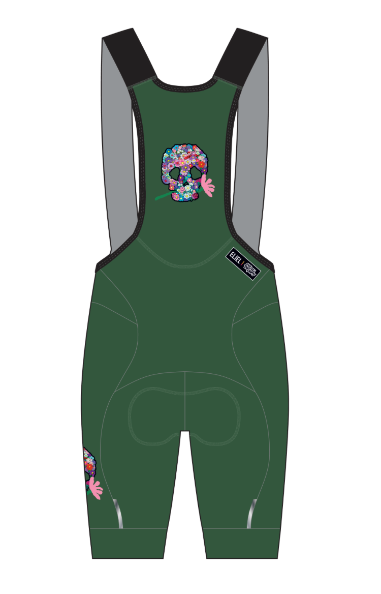 Skull Flower Cycling Jersey (Women's Lilac)